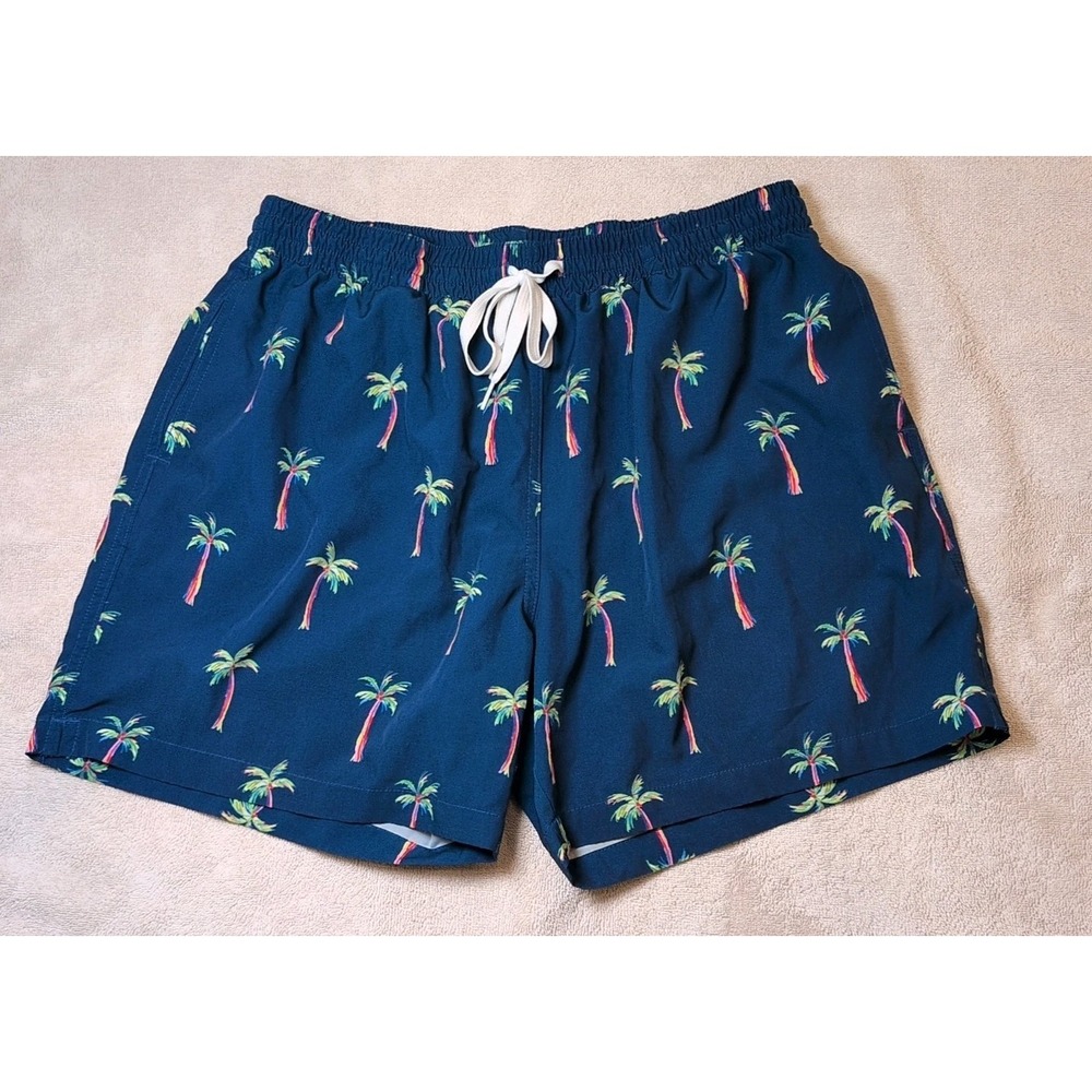 Chubbies Mens Blue The Tree Myself And I's 5.5" Tropical Swim Trunk Shorts Sz XL